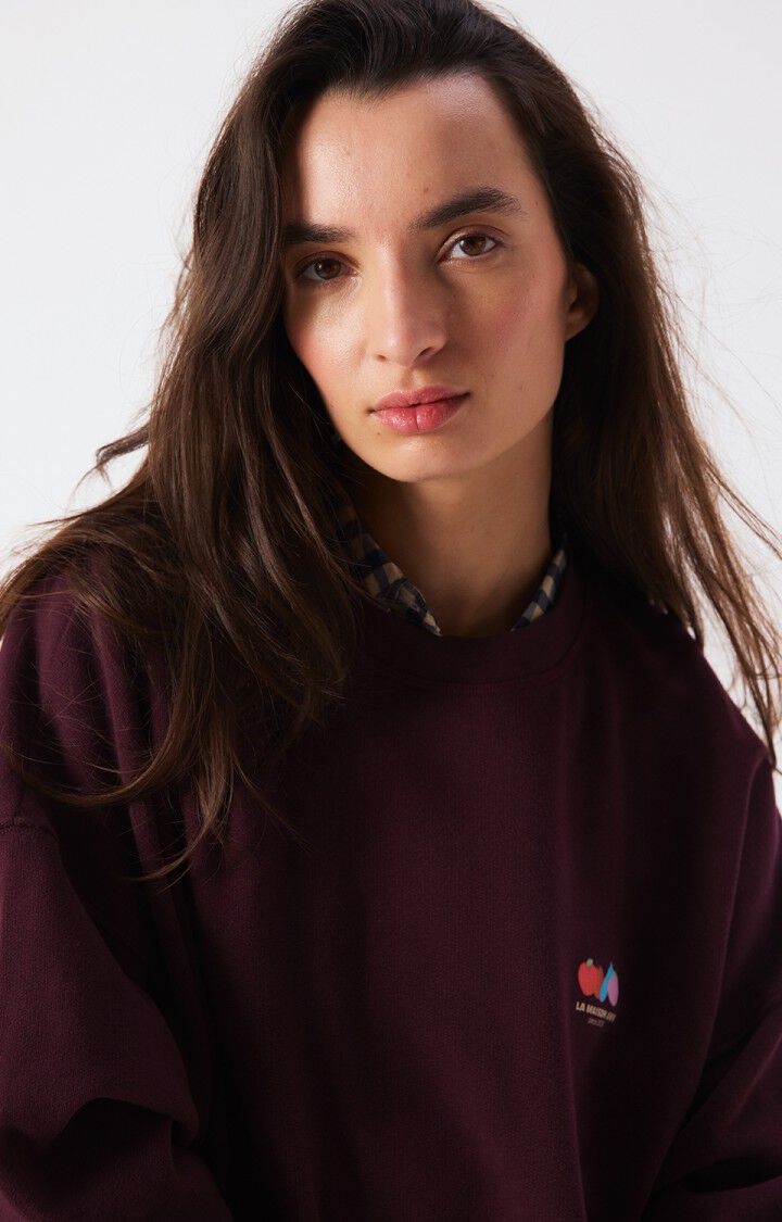 American Vintage ATU03D sweater Lie de vin