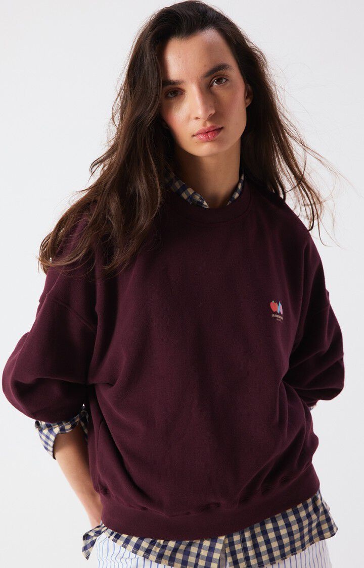 American Vintage ATU03D sweater Lie de vin