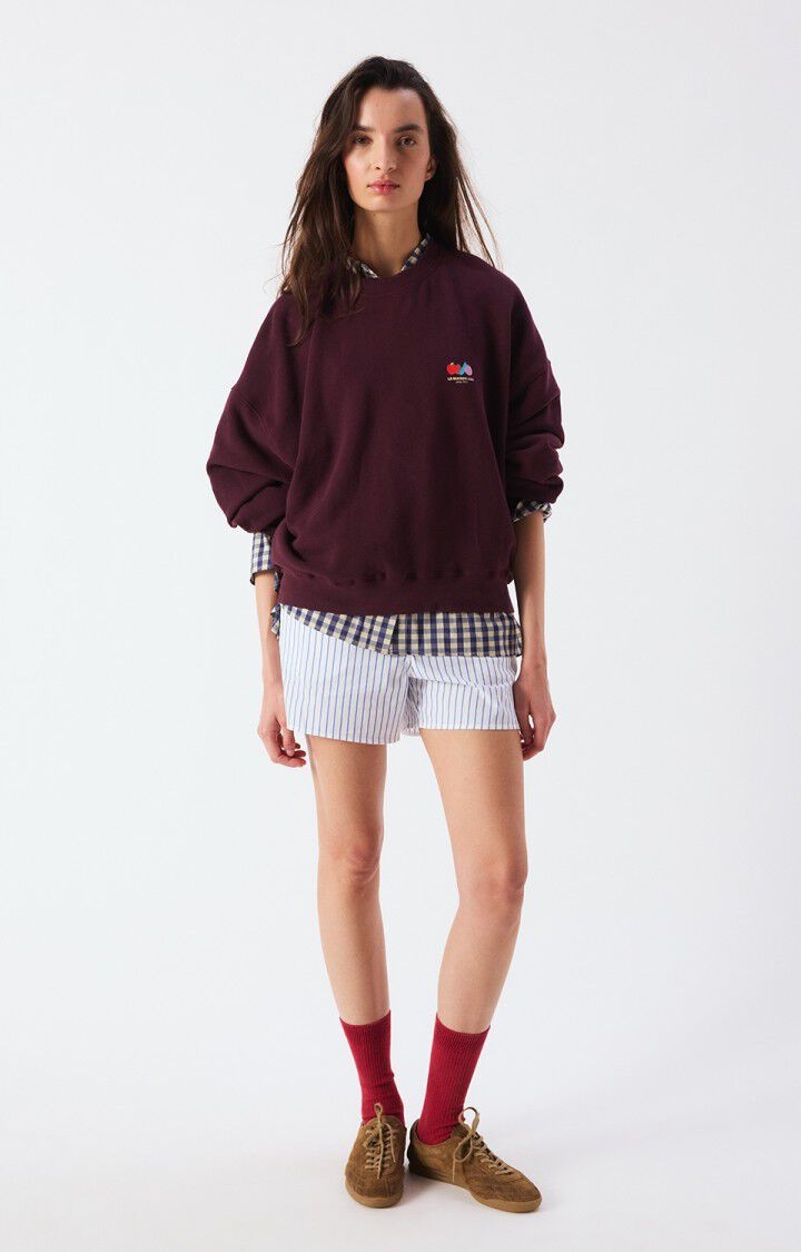 American Vintage ATU03D sweater Lie de vin