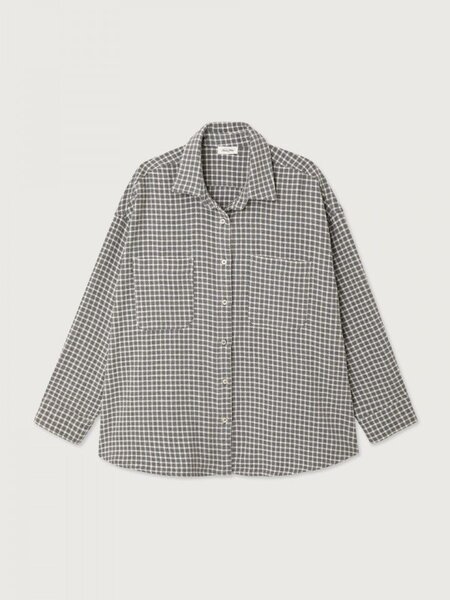 American Vintage HOX06A shirt Carreaux Brouillard
