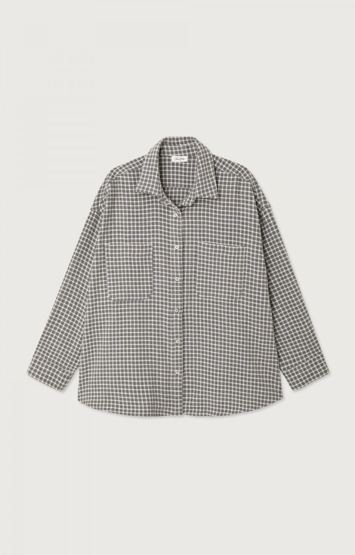 American Vintage HOX06A shirt Carreaux Brouillard