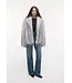 Studio AR Mila faux fur jas Blue grey