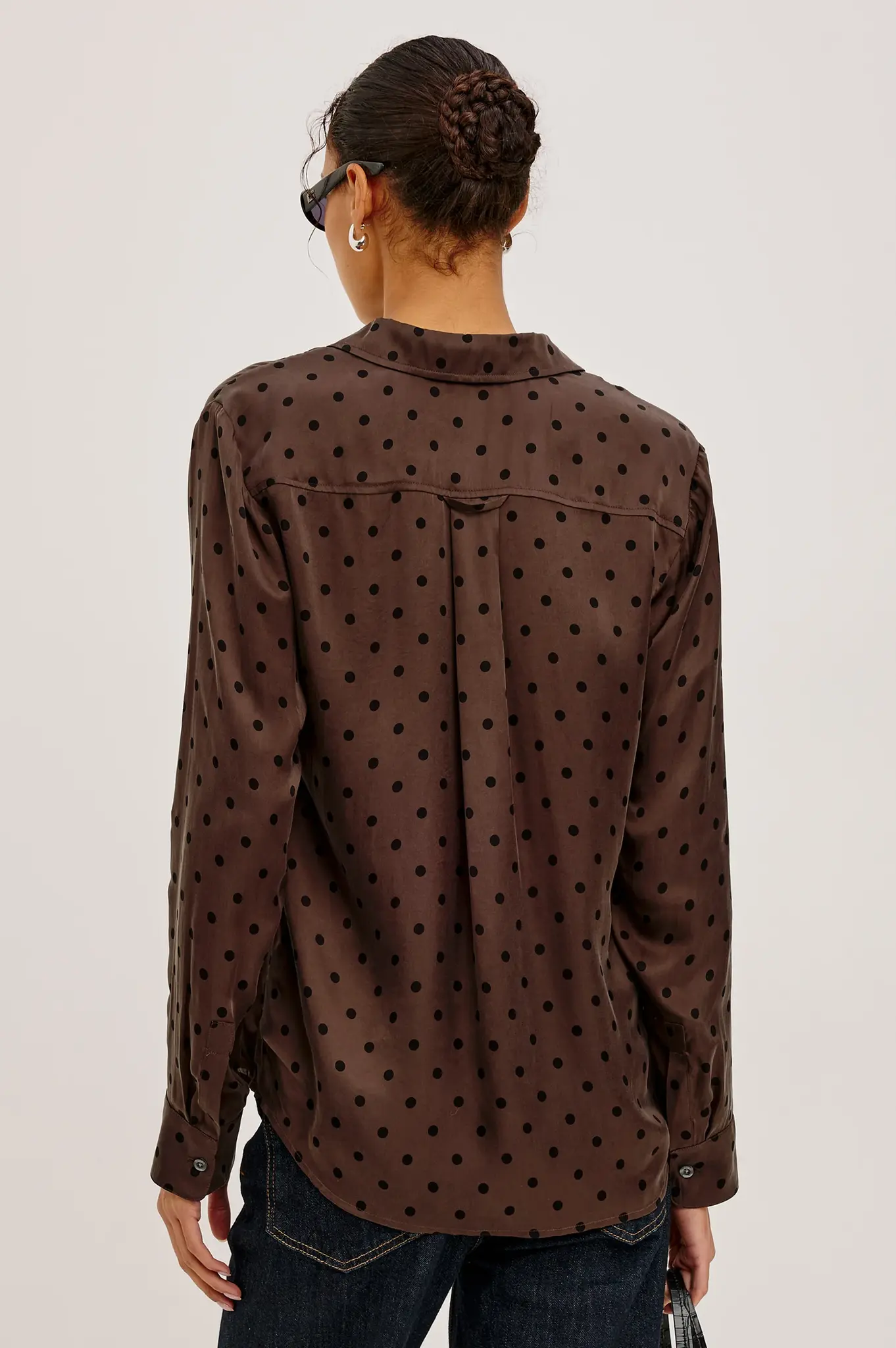 Rails Alyssa shirt Chocolate polka dot