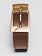 Lois Ember gold leather belt Ecru/camel