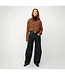 Lois Sun gold leather belt Black/brown