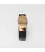 Lois Sun gold leather belt Black/brown