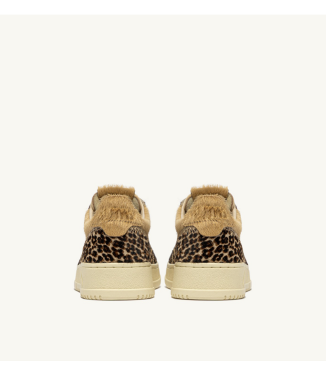 Autry Medalist low wom JA02 sneakers mix pony/safari Leo/zebra/ivory