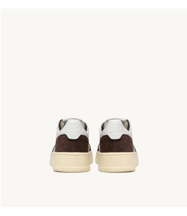 Autry Medalist low wom FT19 soft leather/suede sneakers White/mogano