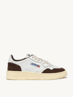 Autry Medalist low wom FT19 soft leather/suede sneakers White/mogano
