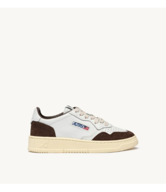 Autry Medalist low wom FT19 soft leather/suede sneakers White/mogano