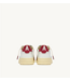 Autry Medalist low wom BJ01 leather/suede/logo sneakers White/deep claret