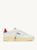 Autry Medalist low wom BJ01 leather/suede/logo sneakers White/deep claret