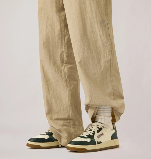 Autry Medalist low wom CZ02 leather/cocco print sneakers Marshmallow/green