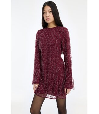 ROTATE Sequins mini flared dress Winetasting