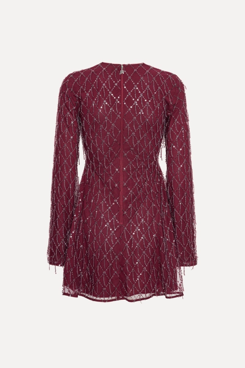 ROTATE Sequins mini flared dress Winetasting