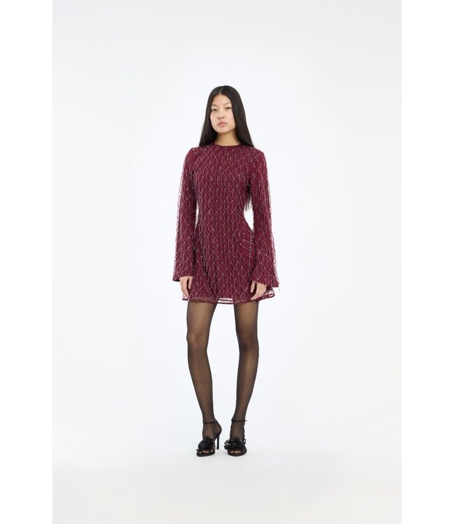 ROTATE Sequins mini flared dress Winetasting