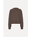 ROTATE Crewneck sweater Cocoa brown