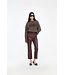 ROTATE Crewneck sweater Cocoa brown