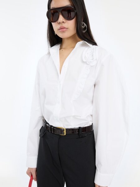 ROTATE Oversized shirt Bright white