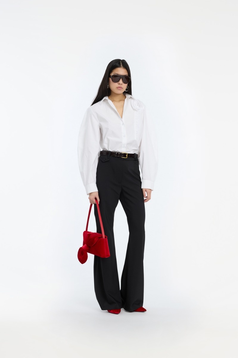 ROTATE Oversized shirt Bright white