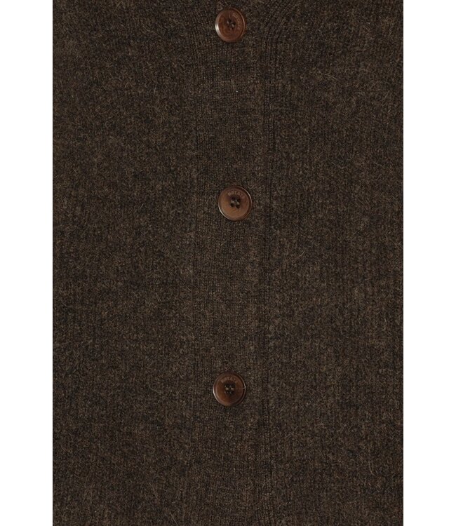 ROTATE Knit peplum cardigan Molé