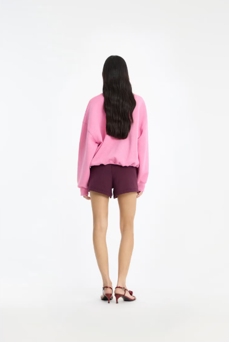 ROTATE Classic sweatshirt Aurora pink melange