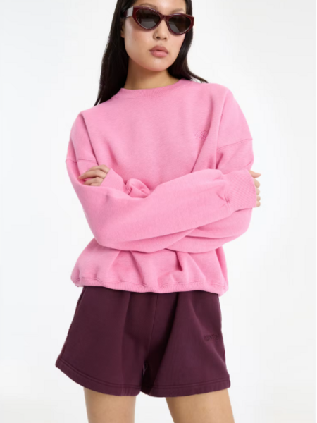 ROTATE Classic sweatshirt Aurora pink melange