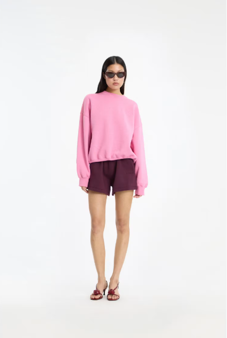 ROTATE Classic sweatshirt Aurora pink melange