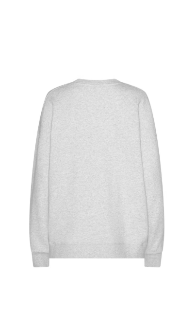 ROTATE Classic sweatshirt Light grey melange