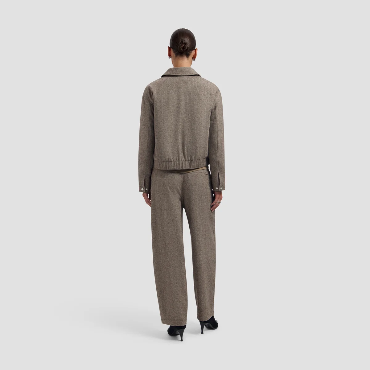 OLAF Wool herringbone jacket Lint