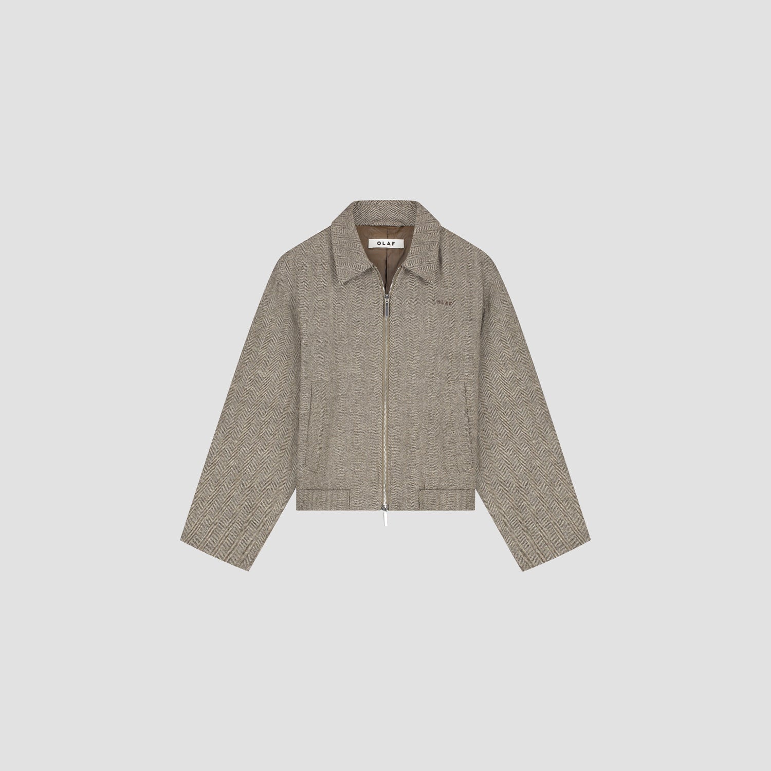OLAF Wool herringbone jacket Lint