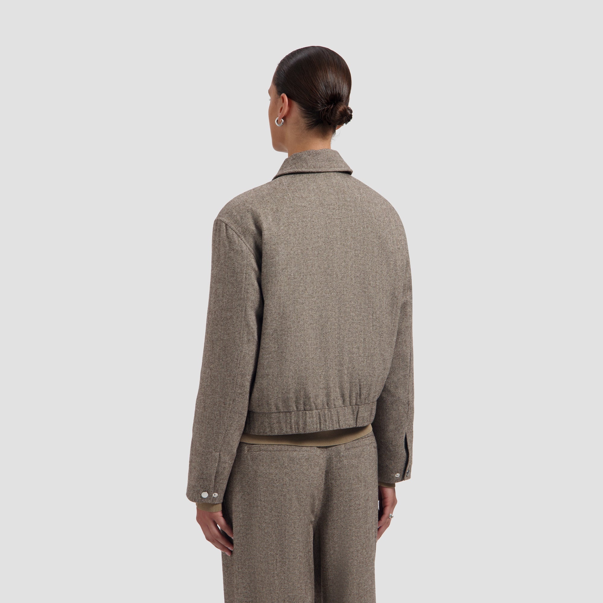 OLAF Wool herringbone jacket Lint