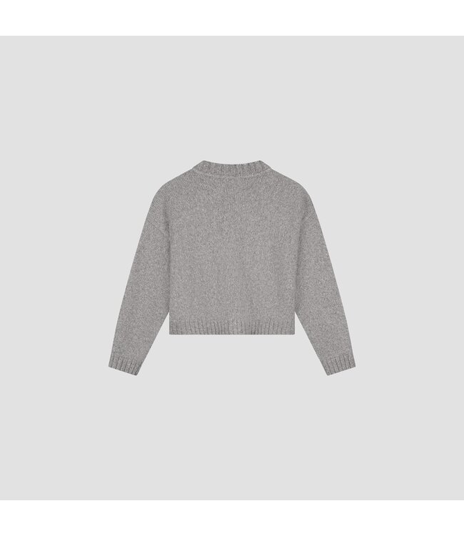 OLAF Wool knitted cardigan Sharkskin