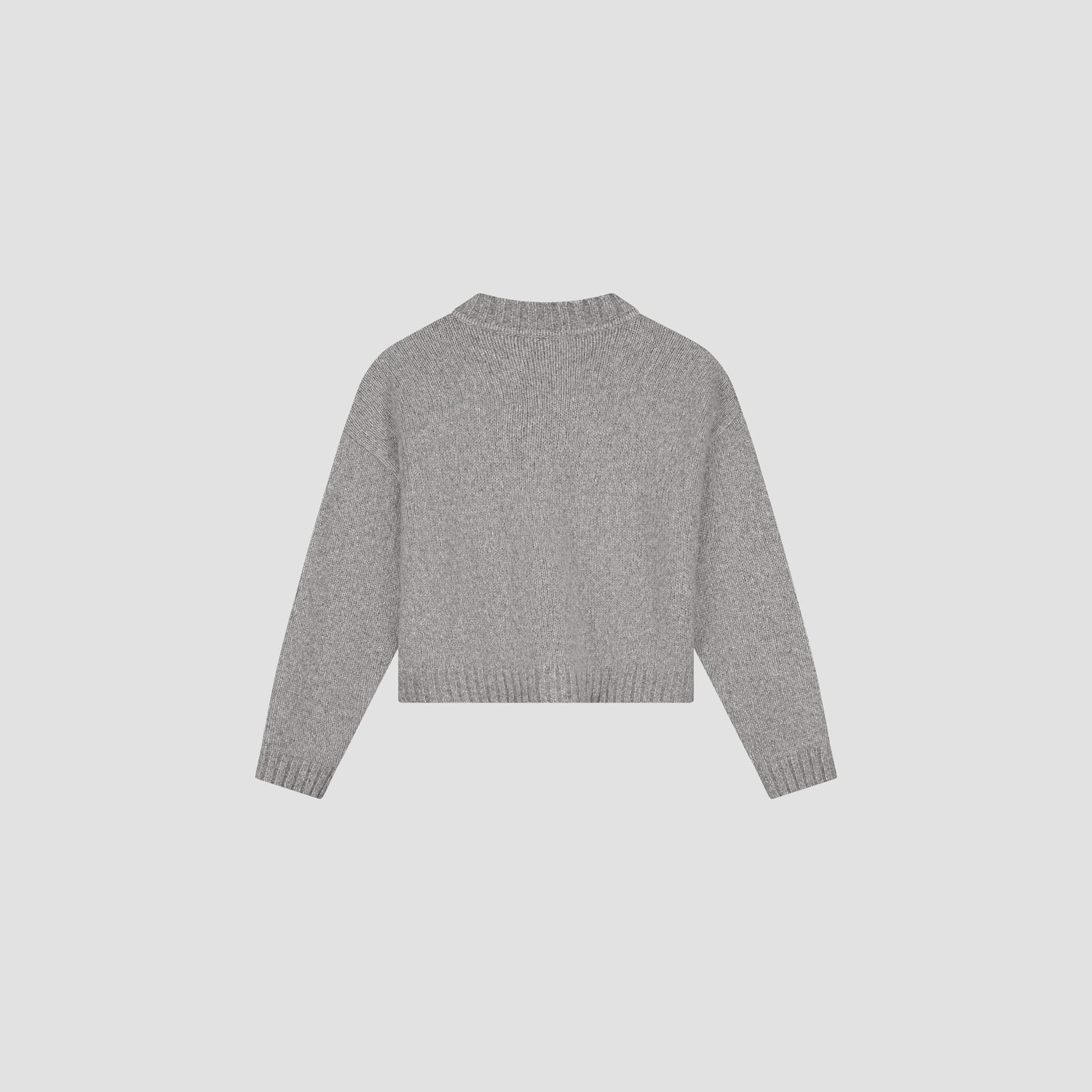 OLAF Wool knitted cardigan Sharkskin