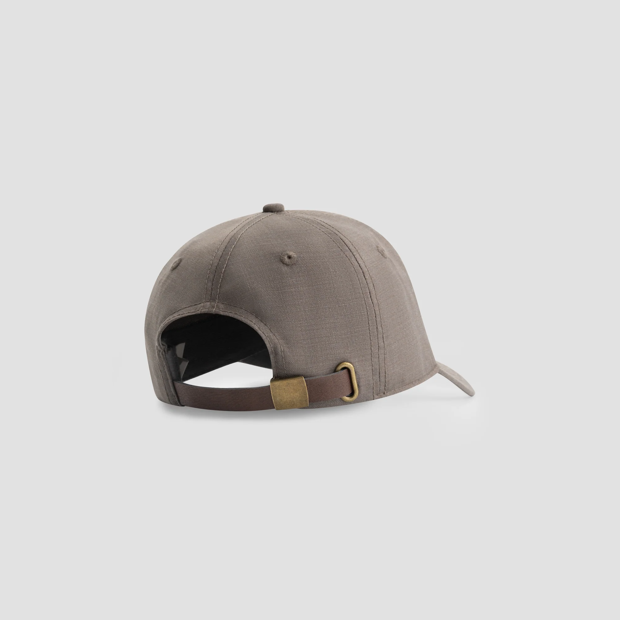OLAF Wool monogram cap Sharkskin