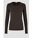 Second Female Matima O-neck tee Dark brown