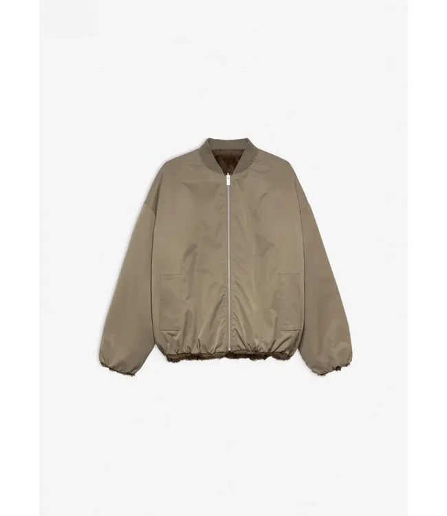 Studio AR Etta faux mink jas Choco