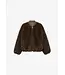 Studio AR Etta faux mink jas Choco