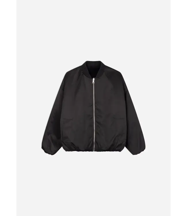 Studio AR Etta faux mink jas Dark grey