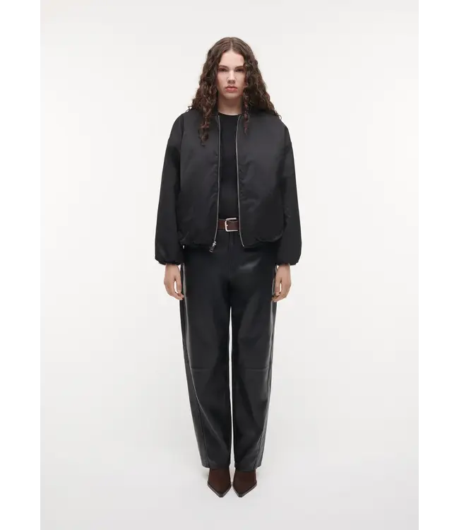 Studio AR Etta faux mink jas Dark grey