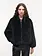 Studio AR Etta faux mink jas Dark grey