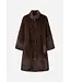 Studio AR Freja faux mink jas Choco