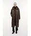 Studio AR Freja faux mink jas Choco