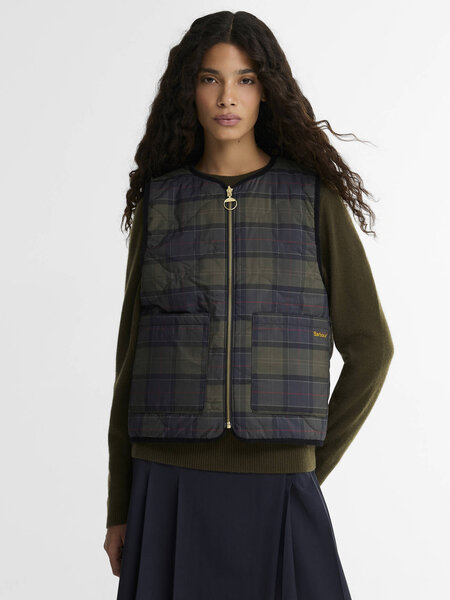 Barbour Nunwell reversible quilted liner Black/Shadow/Classic