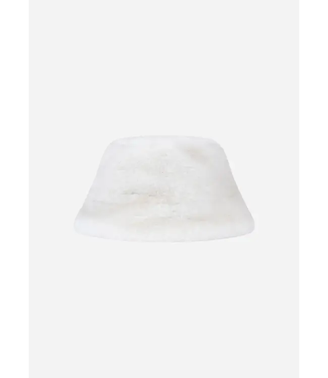 Studio AR Beau faux mink hat Ecru