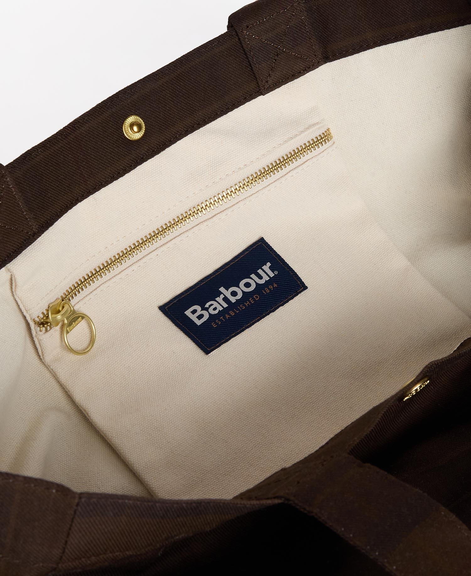 Barbour Overdyed telfield tartan tote bag Overdyed muted tartan