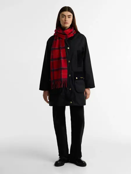 Barbour Tartan scarf Cardinal tartan