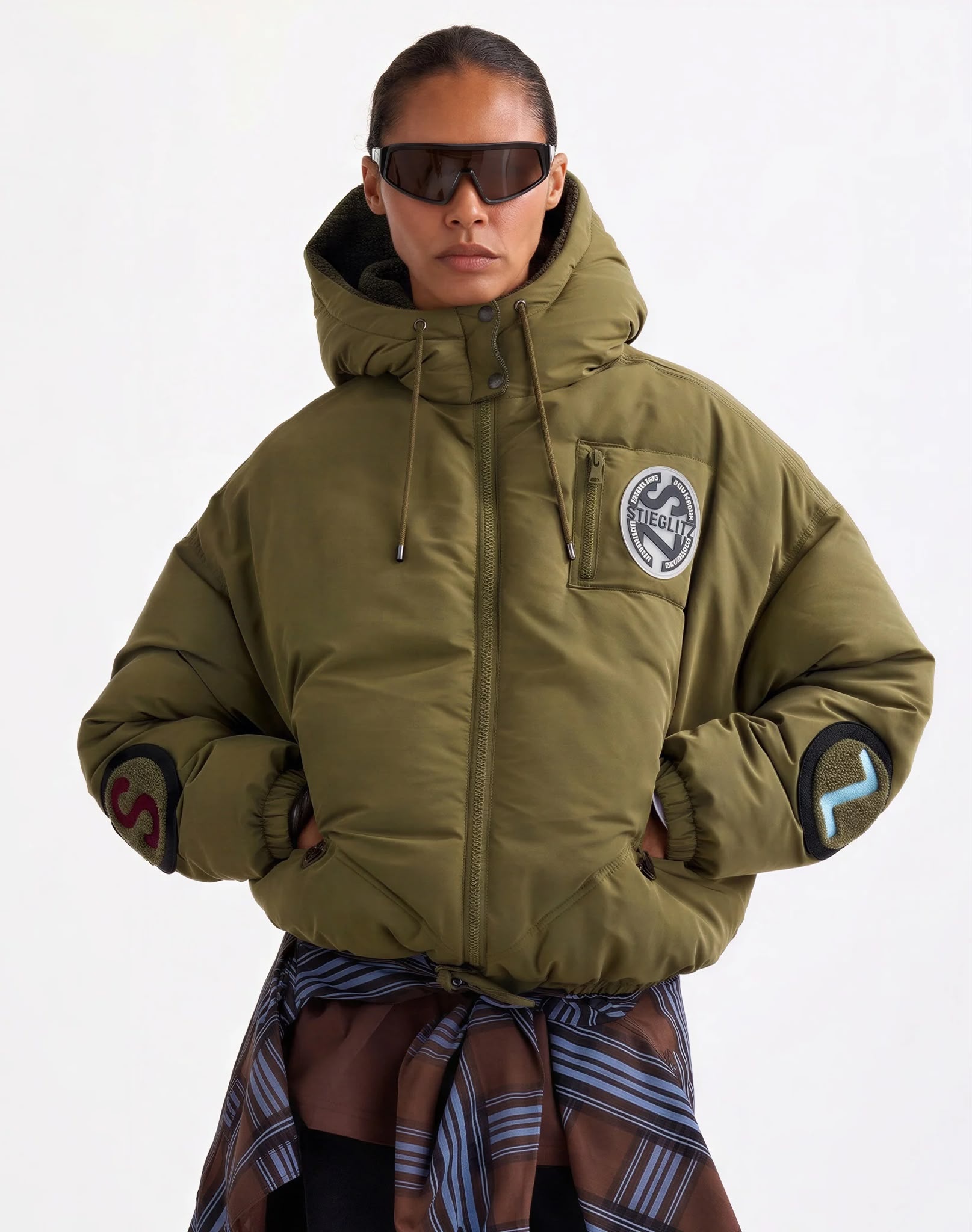 Stieglitz Felice puffer jacket Green
