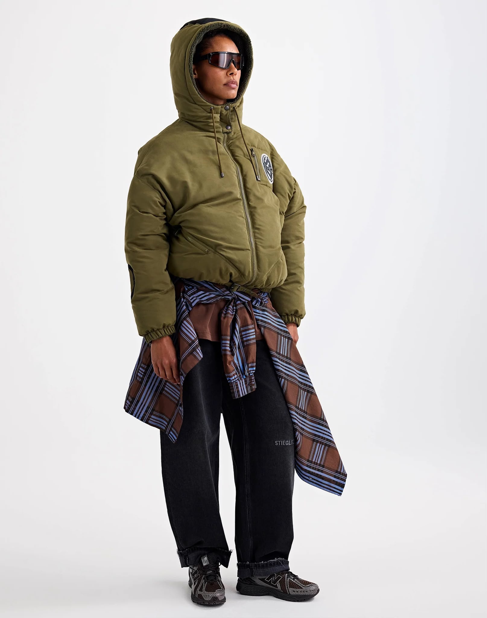Stieglitz Felice puffer jacket Green