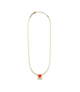 Anni Lu You are loved ketting Ecru